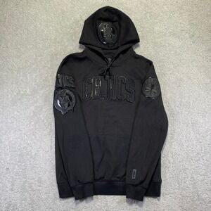 PRO STANDARD Boston Celtics Hoodie Mens L Black NBA Luxury Athletic Collection